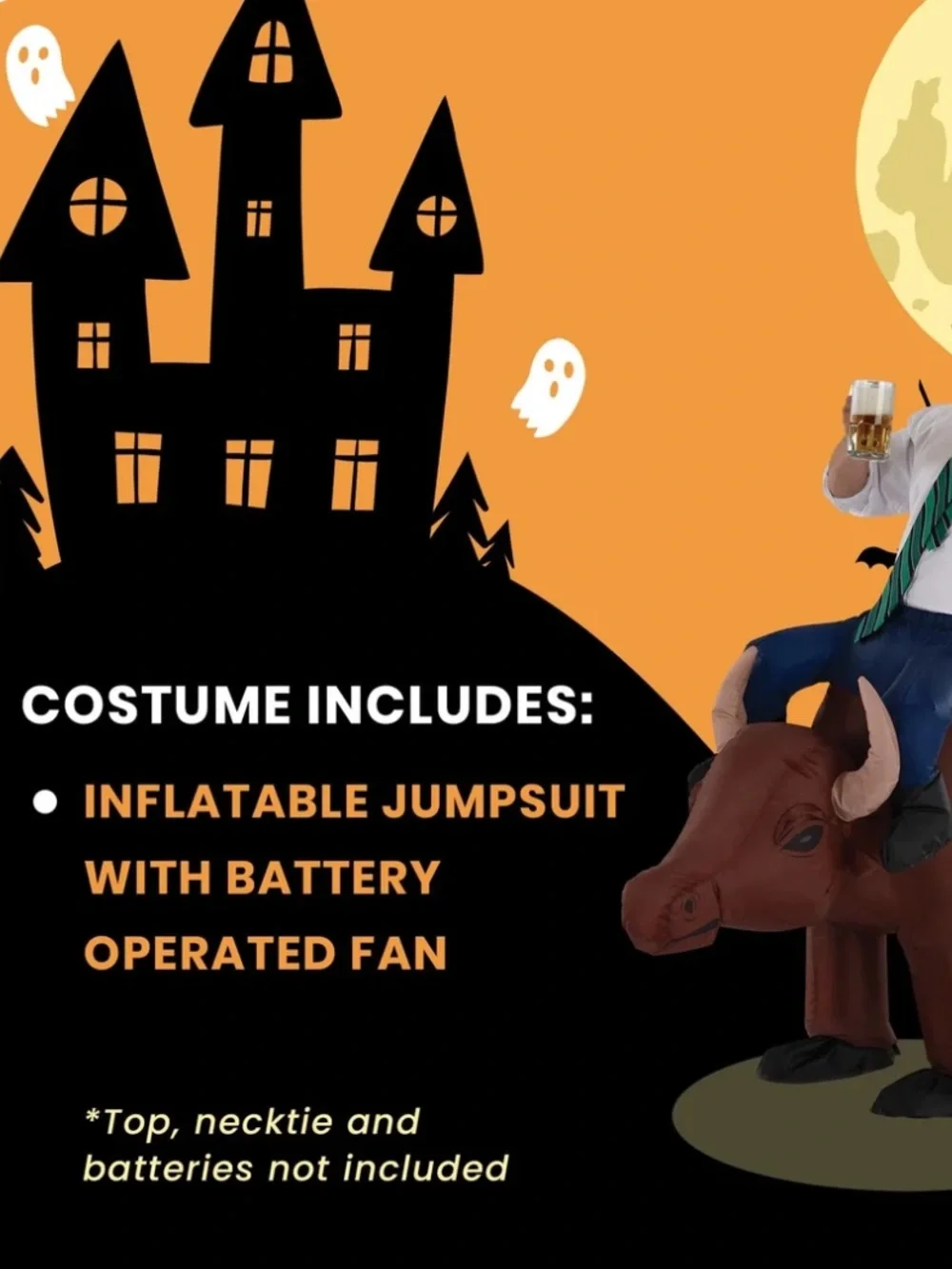 Inflatable Rodeo Bull Costume